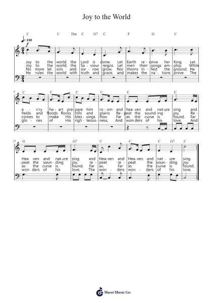 Joy to the World Sheet Music by George Frideric Handel-Arr.Panwebb Jamesnan