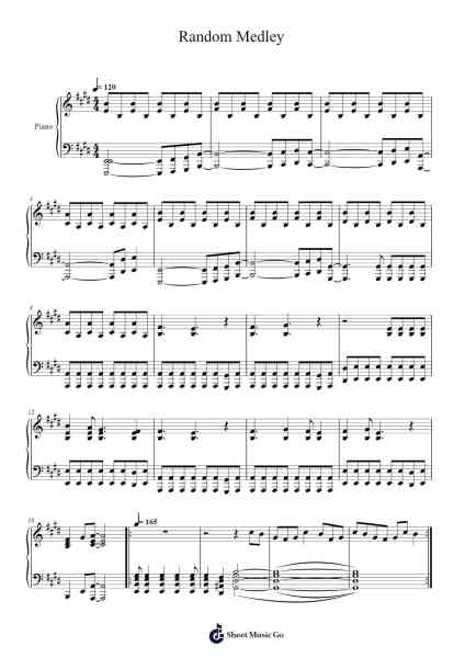 Random Medley Sheet Music by undefined-Arr.Manssaul Dexy