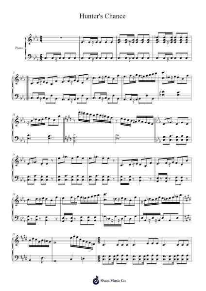 Hunter's Chance from Final Fantasy IX Sheet Music by Nobuo Uematsu-Arr.Earlram