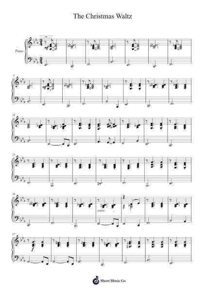 The Christmas Waltz Sheet Music by Jule Styne-Arr.Markxy