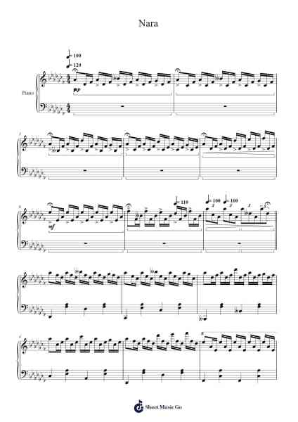 Nara Sheet Music by Sofiane Pamart-Arr.Hilltim Moobright