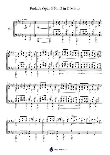 Prelude in C-Sharp Minor, Op. 3 No. 2 Sheet Music by Sergey Rachmaninoff-Arr.Bulwatt Beergrant