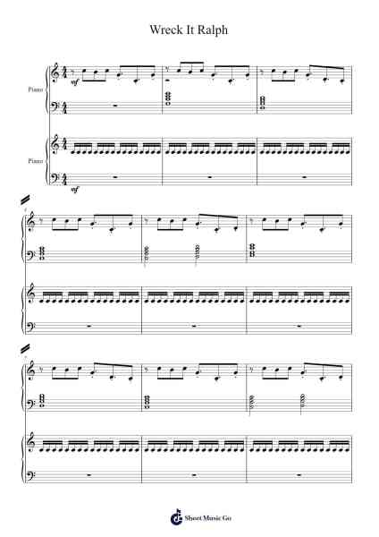 Wreck-It Ralph Sheet Music by Henry Jackman-Arr.Birlus