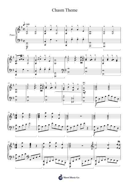 Chasm Theme Sheet Music by HOYO-MiX-Arr.Hugill