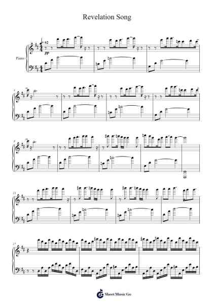 Revelation Song Sheet Music by Procol Harum-Arr.Hudfitch Terleign