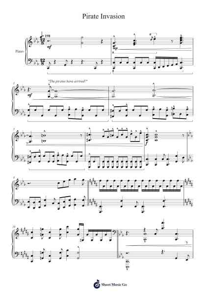 Pirate Invasion 樂譜由 Scott Lloyd Shelly - 編曲 Runiel Faulktave