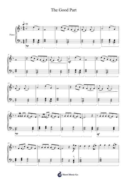 The Good Part Sheet Music by AJR-Arr.Cotphrey