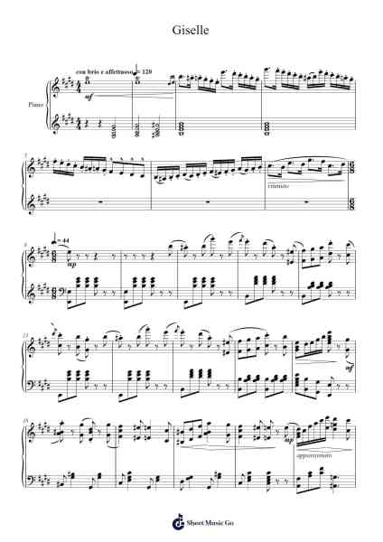 Giselle - Act 1: Giselle Variation Sheet Music by Adolphe Adam-Arr.Barias Raborn