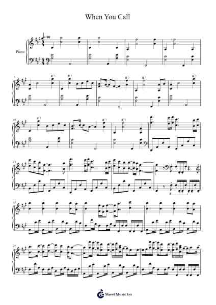 When You Call Sheet Music by Cyrus Reynolds/BELLSAINT-Arr.Bulgy Boylebaird