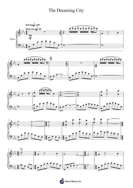 The Dreaming City Sheet Music by Michael Salvatori/Skye Lewin/Rotem Moav/Pieter Schlosser-Arr.Willmand Dundre