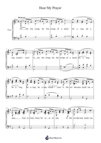 Hear My Prayer Sheet Music by Felix Mendelssohn-Arr.Hulstone Lilsper