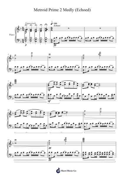 Metroid Prime 2 Medly (Echoed) Sheet Music by Kenji Yamamoto-Arr.Phillen Gillpont