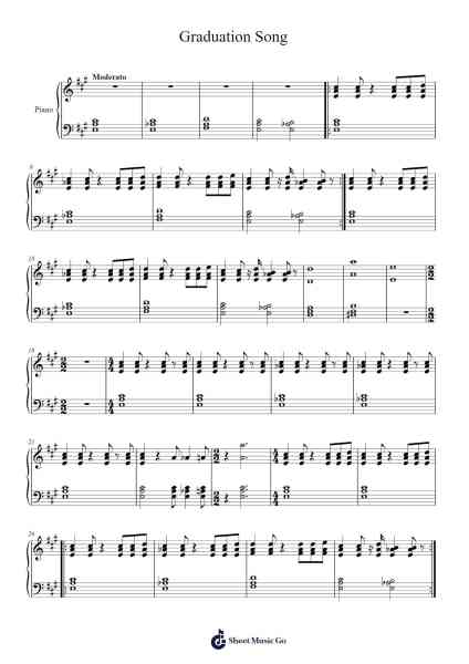 Graduation Song Sheet Music by Rhett & Link-Arr.Sodwight