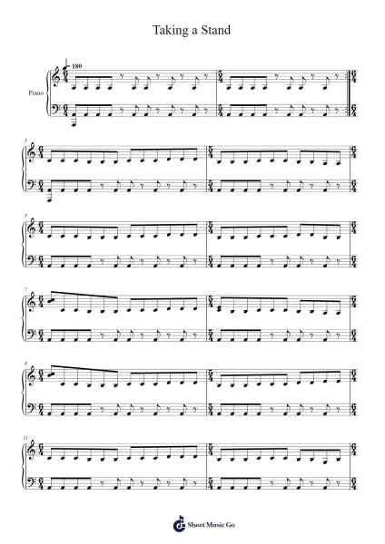 Taking a Stand from Captain America: The Winter Soldier Sheet Music by Henry Jackman-Arr.Birlus