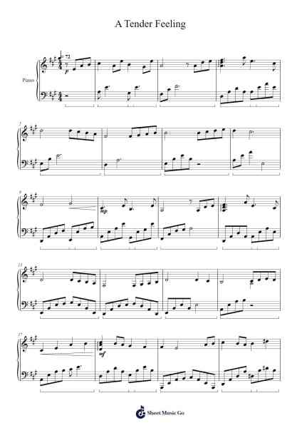 A Tender Feeling (Lisbeth's Theme) Sheet Music by Yuki Kajiura-Arr.Gemcam Lanbert