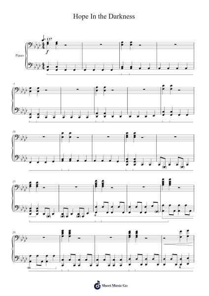 Hope In the Darkness Sheet Music by Tony Ann-Arr.Werfith