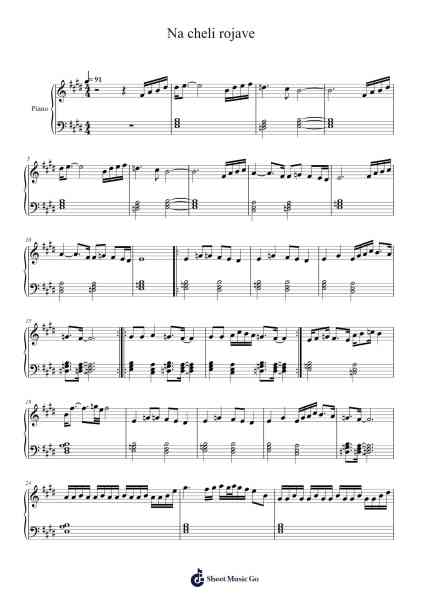 Na cheli rojave Sheet Music by A.R. Rahman-Arr.Sonxe