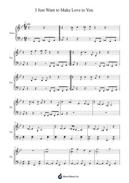 I JUST WANT TO MAKE LOVE TO YOU Sheet Music by undefined-Arr.Gekeith Fordkiel