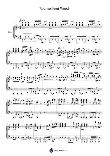Bounceabout Woods - Yoshi's Woolly World Sheet Music by Tomoya Tomita/Misaki Asada-Arr.Mcdel Auriah