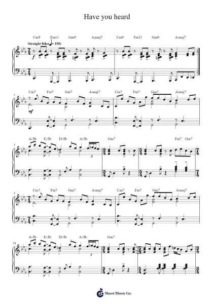 Have you heard Sheet Music by Pat Metheny-Arr.Norgiles
