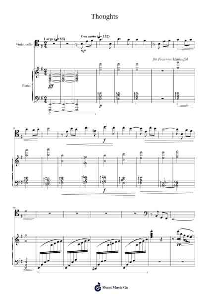 Thoughts Sheet Music by Sydair Polgrant-Arr.Cybing Gilldrew