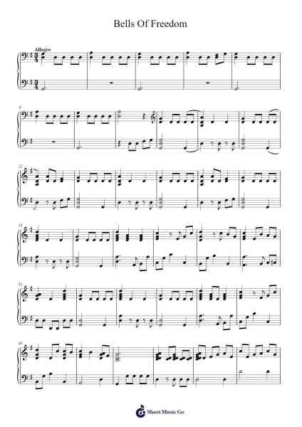 Bells Of Freedom Sheet Music by Jon Schmidt-Arr.Maudfox Mikejames