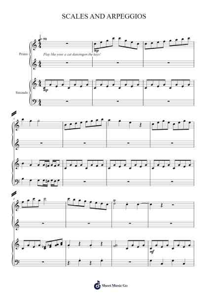 SCALES AND ARPEGGIOS Sheet Music by Sherman Brothers-Arr.Wordfoe Hymar