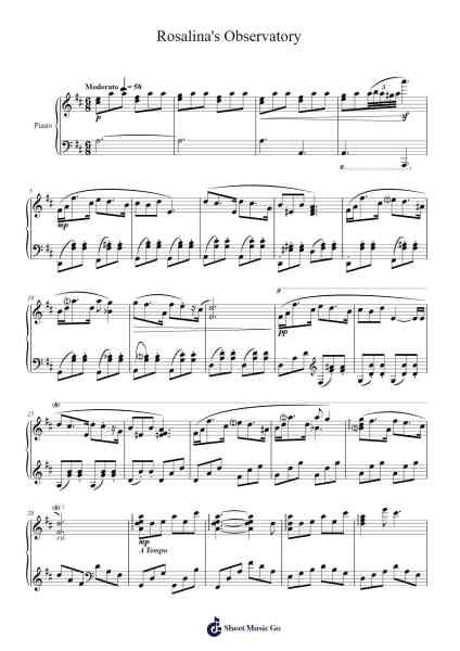 Rosalina's Observatory Sheet Music by Koji Kondo-Arr.Bairdted Fage