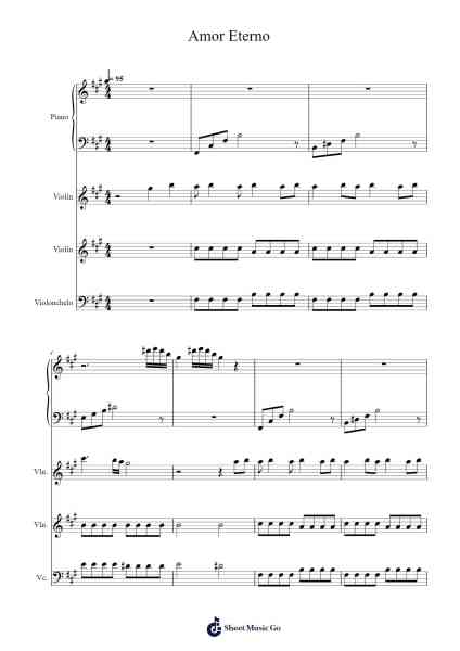 Amor Eterno Sheet Music by Juan Gabriel-Arr.Brongus Chadkiel