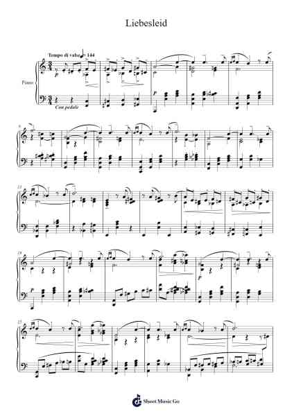 Liebesleid Piano Solo Notenblatt von 周深-Arr.Pistal