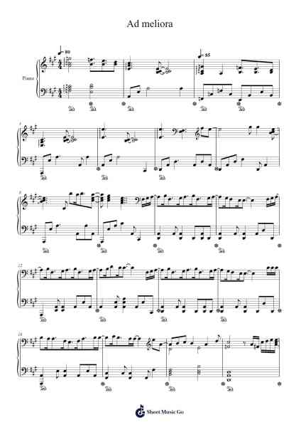 Ad meliora Sheet Music by The Charm Park-Arr.Priestvy