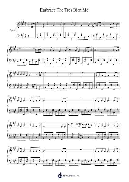 Embrace The Tres Bien Me Sheet Music by undefined-Arr.Cyncer Raeh