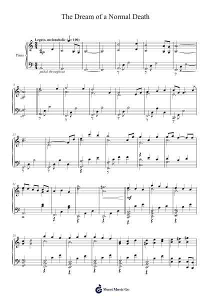 The Dream of a Normal Death Sheet Music by Murray Gold-Arr.Bencamp Jache