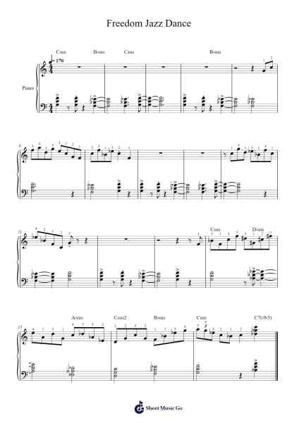Freedom Jazz Dance Sheet Music by Eddie Harris-Arr.Evejob