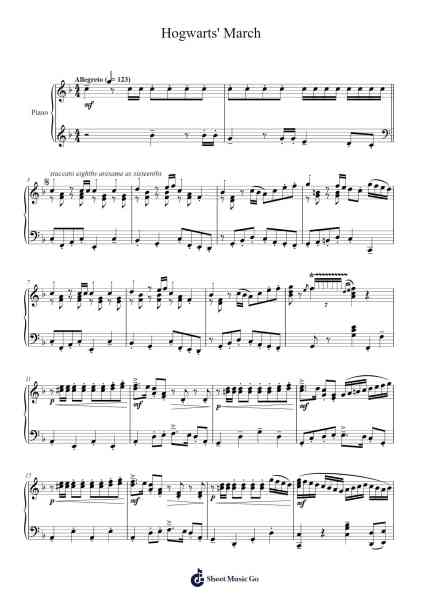 Hogwarts' March Sheet Music by Patrick Doyle-Arr.Ruthives Sibylxy