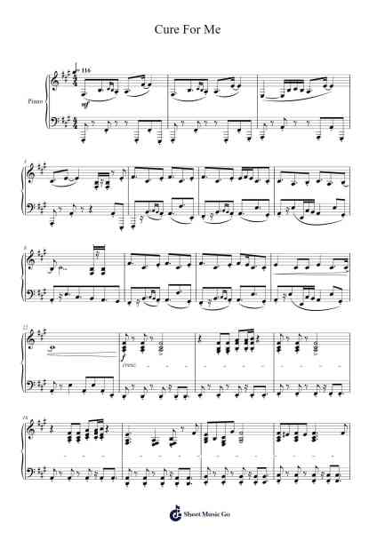 Cure For Me 乐谱由 AURORA - 编曲 Jonqy Keyreed