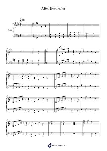 After Ever After Sheet Music by Thomdolph-Arr.Handre Raekiel