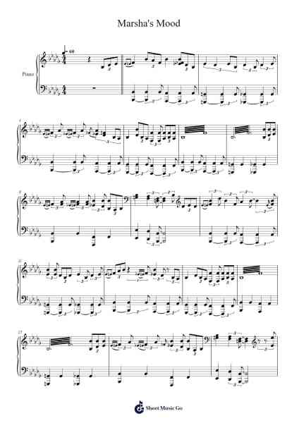 Marsha's Mood Sheet Music by John Mayall-Arr.Thompze