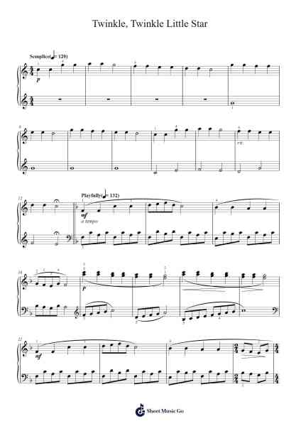 Twinkle, Twinkle Little Star Sheet Music by Misc Traditional-Arr.Zarol Hayleste