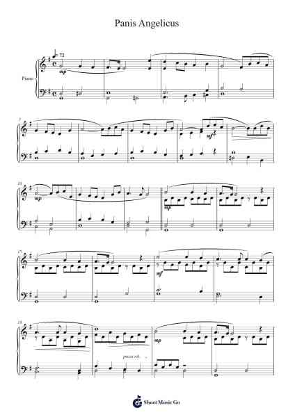 Panis Angelicus Sheet Music by César Franck-Arr.Brument Ocdie