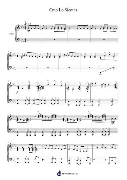 Creo Lo Sientes Sheet Music by Sammy Rae & The Friends-Arr.Bettiane Rexpoe