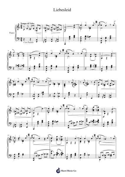 Liebesleid Notenblatt von Fritz Kreisler-Arr.Copclife Hudvan