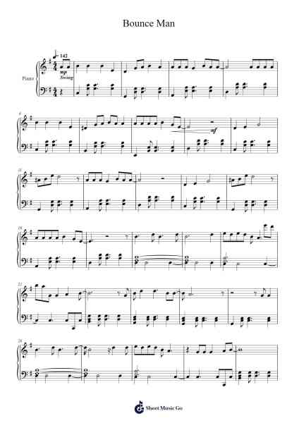 Bounce Man Sheet Music by Twenty One Pilots-Arr.Sherkes Dofrank