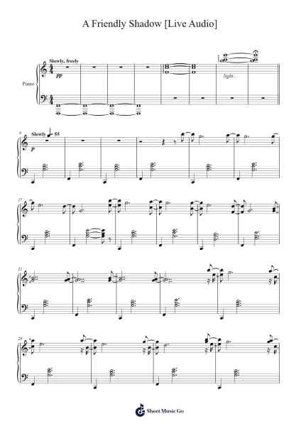 A Friendly Shadow Sheet Music by Ethan Dunne-Arr.Yuleboyle Kingshous