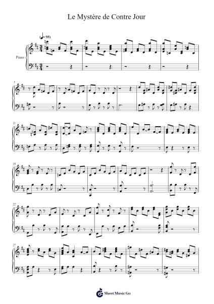 Le Mystère de Contre Jour Sheet Music by David Ari Leon-Arr.Primeg