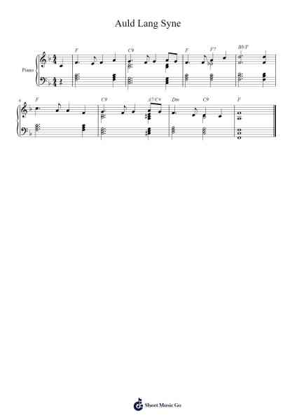 Auld Lang Syne Sheet Music by undefined-Arr.Jonric