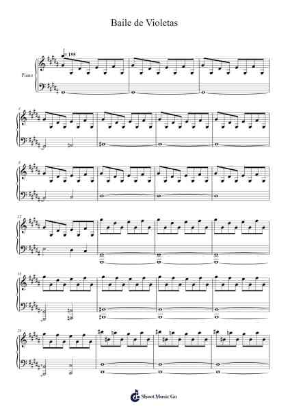 Baile de Violetas Sheet Music by Carlos Viola-Arr.Ralphleign