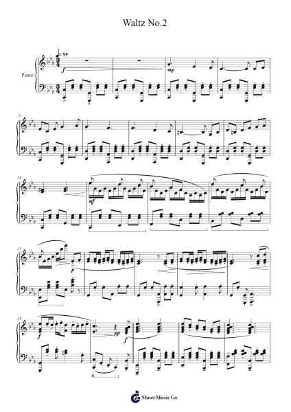 Waltz No. 2 Sheet Music by Dmitri Shostakovich-Arr.Chansay Leenix