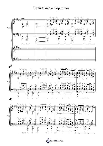Prélude in C-sharp Minor, Op. 3 No. 2 "The Bells of Moscow" Sheet Music by Сергей Васильевич Рахманинов-Arr.Charjames