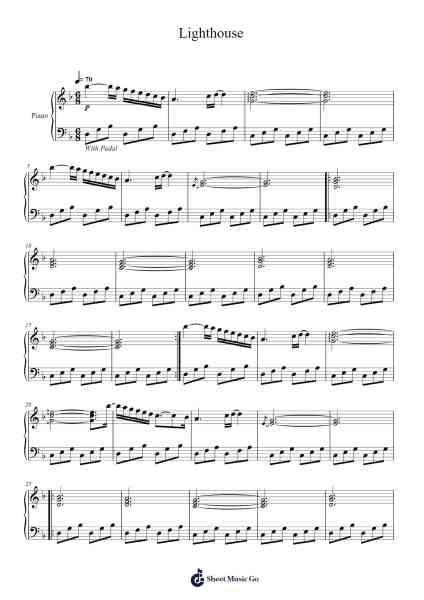 Lighthouse Sheet Music by Patrick Watson-Arr.Readeworth Phoezer
